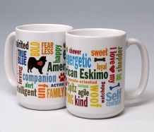 American Eskimo Mug<BR><span class=bluebold>(Personalize)