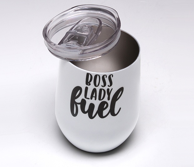 Boss Lady Fuel<BR>Stemless Wine Glass Tumbler