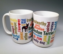 Boston Terrier Mug<BR><span class=bluebold>(Personalize)