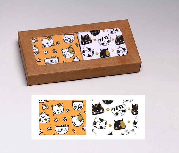 Cats ADJUSTABLE <BR>Face Masks Gift Box