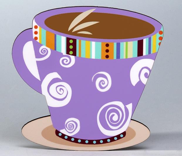 Coffee Mug Coaster/Swirl