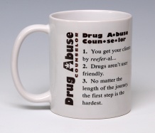 Drug Abuse Counselor Mug<BR><span class=bluebold>(Personalize)