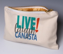 Live Laugh Canasta Deluxe Pouch