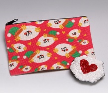 Meowy Christmas (Linen) Pouch