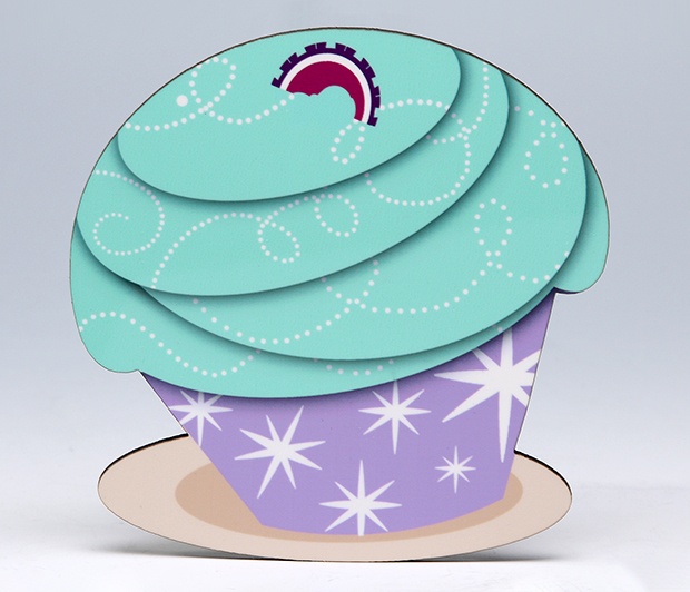 Mint Cupcake Coaster