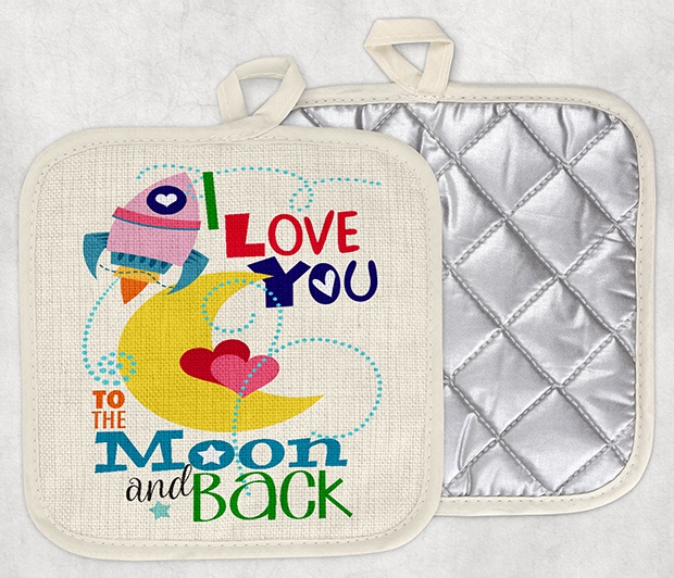 Moon and Back Pot Holder