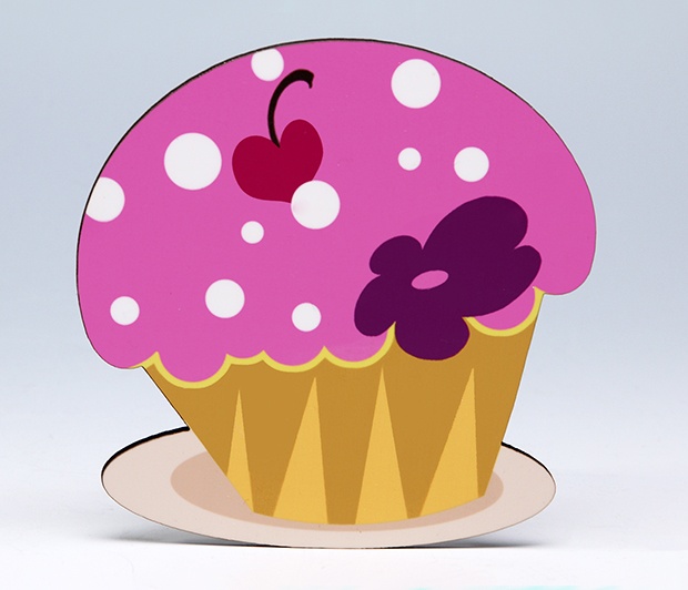 Pink Cupcake Coaster