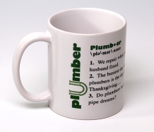 Plumber Mug<BR><span class=bluebold>(Personalize)