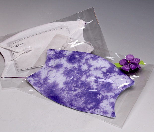 Purple ADJUSTABLE Face Masks<BR>Tie Dye<BR>FREE SHIPPING
