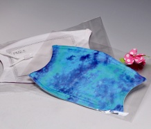 Turquoise ADJUSTABLE Face Masks<BR>Tie Dye<BR>FREE SHIPPING