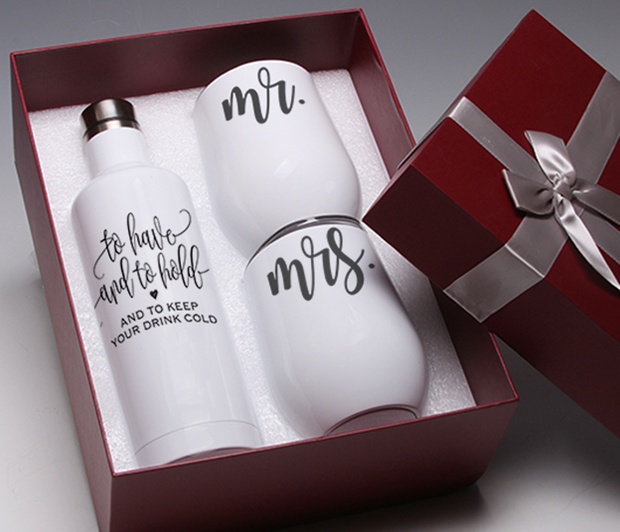 Mr. and Mrs. Boxed Gift Set <BR>Choose partner combo