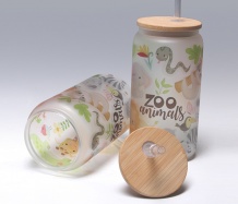 Zoo Animals Mason Jar Tumbler